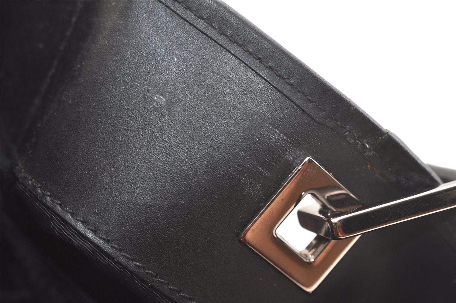 Authentic GUCCI Shoulder Tote Bag Purse GG Canvas Leather 31244 Black 3260K