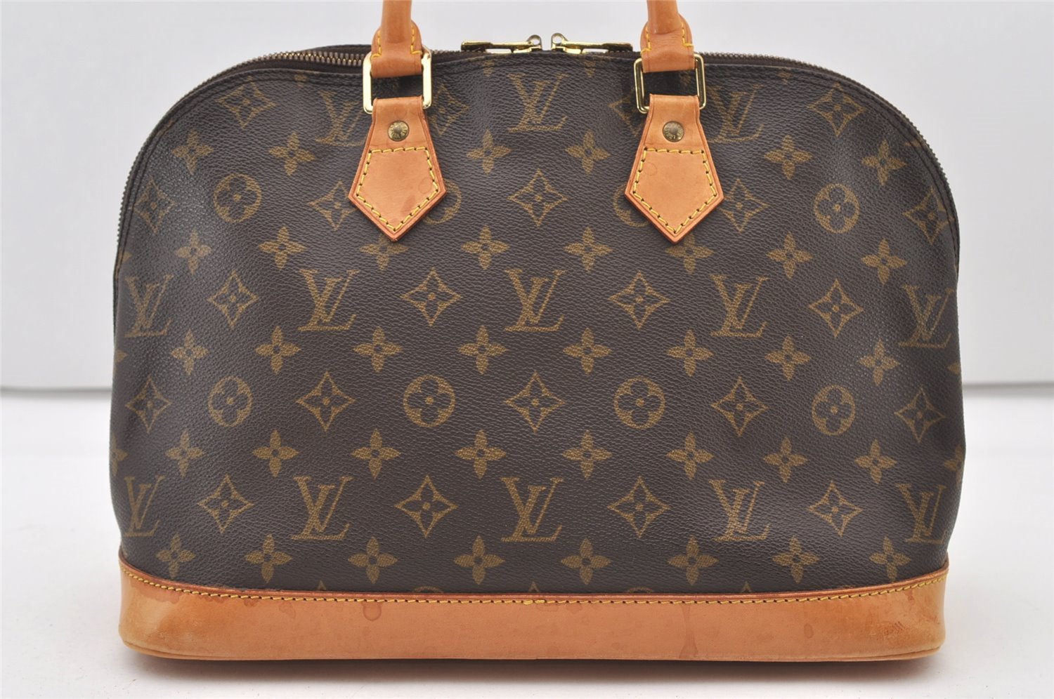 Authentic Louis Vuitton Monogram Alma Hand Bag Purse M51130 LV 3261J