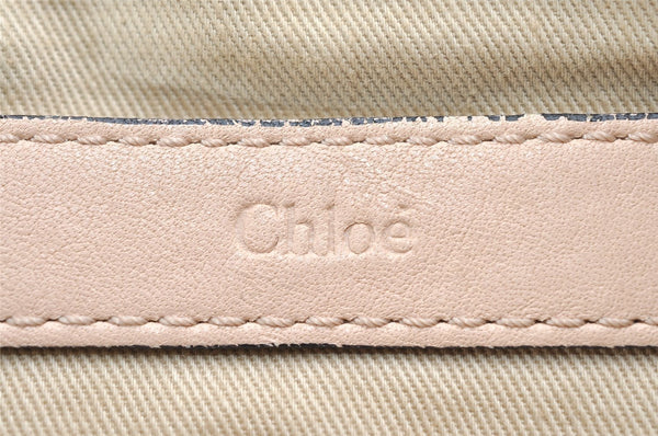 Authentic Chloe Ethel 2Way Shoulder Cross Body Hand Bag Leather Pink Beige 3261K