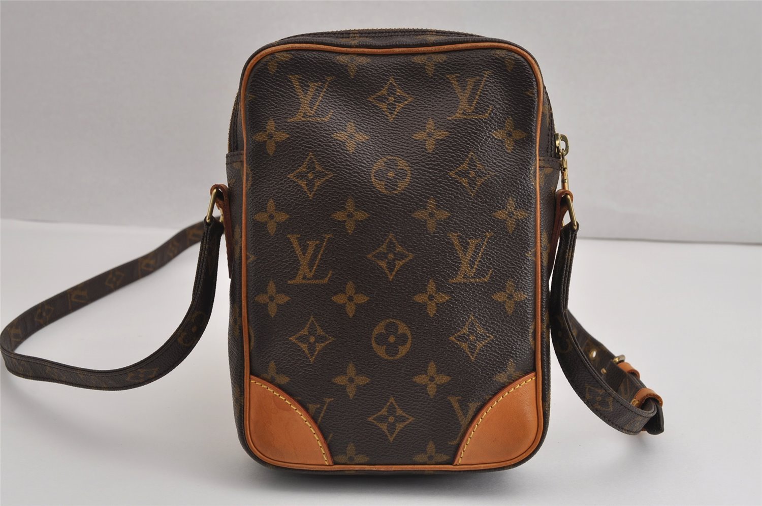 Authentic Louis Vuitton Monogram Danube Shoulder Cross Body Bag M45266 LV 3262J