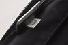 Authentic PRADA Tessuto Saffiano Nylon Leather Pouch Purse 2N0029 Black 3263I