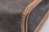Authentic CELINE Macadam Blason Pattern Clutch Hand Bag PVC Leather Brown 3263K