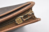 Authentic CELINE Macadam Blason Pattern Clutch Hand Bag PVC Leather Brown 3263K