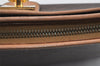 Authentic CELINE Macadam Blason Pattern Clutch Hand Bag PVC Leather Brown 3263K