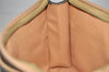 Authentic CELINE Macadam Blason Pattern Clutch Hand Bag PVC Leather Brown 3263K