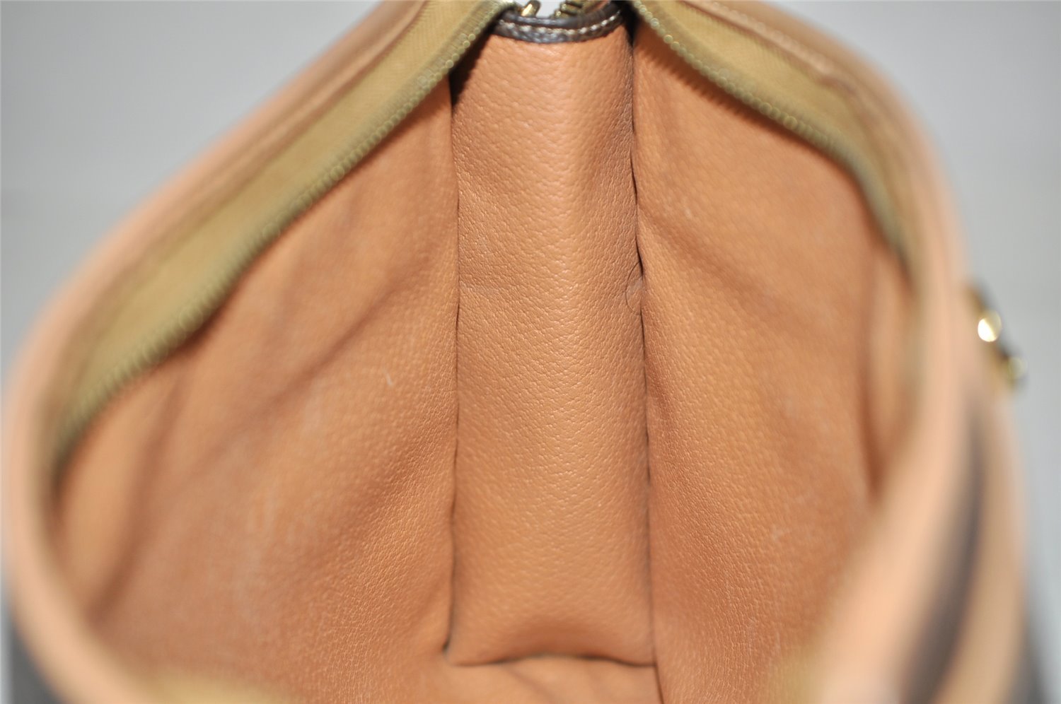 Authentic CELINE Macadam Blason Pattern Clutch Hand Bag PVC Leather Brown 3263K