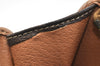Authentic CELINE Macadam Blason Pattern Clutch Hand Bag PVC Leather Brown 3263K