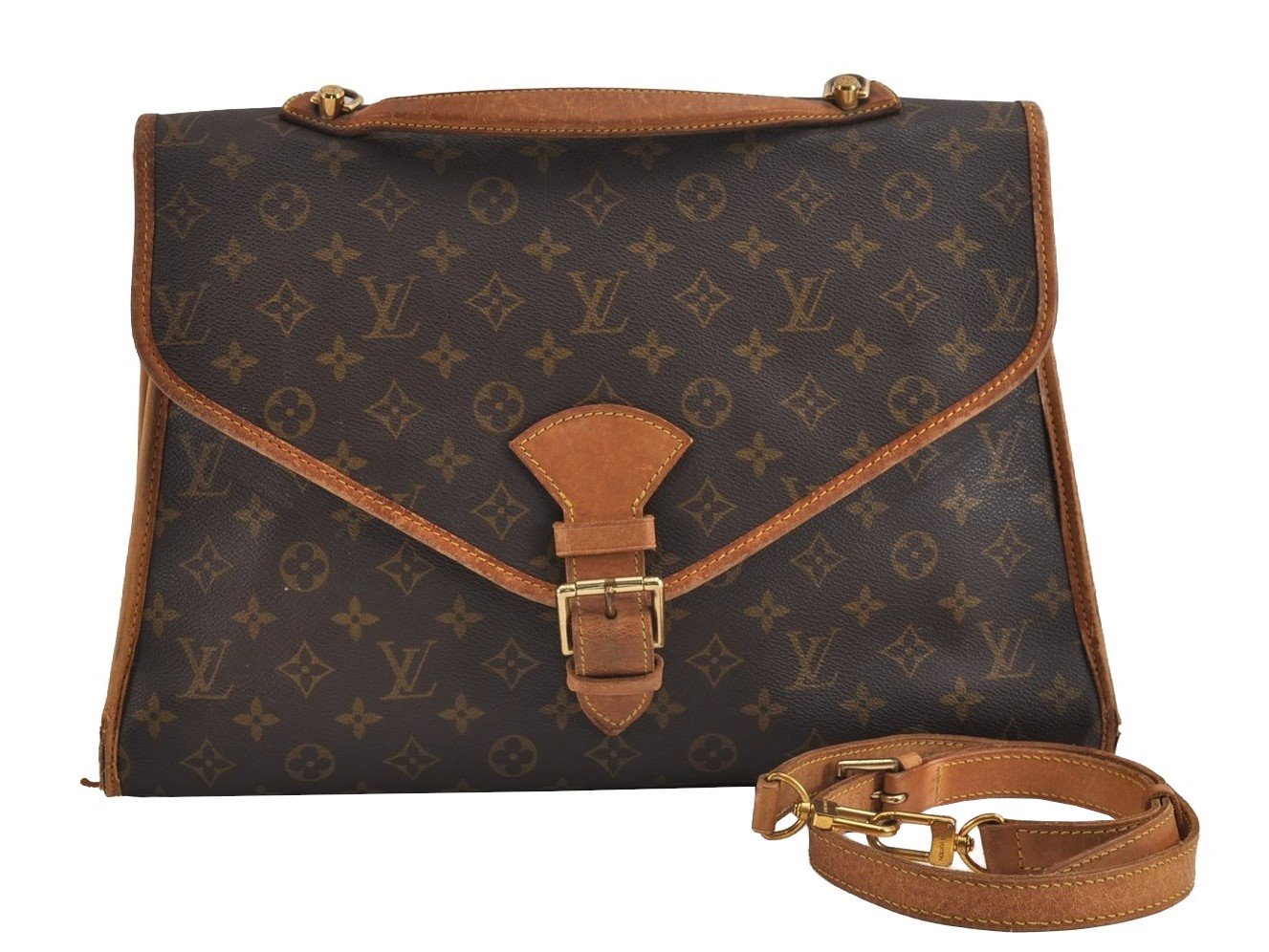 Authentic Louis Vuitton Monogram Beverly 41 M51121 2Way Shoulder Hand Bag 3264J