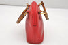 Authentic GUCCI Bamboo 2way Hand Shoulder Bag Purse Leather Red Junk 3264K