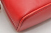 Authentic GUCCI Bamboo 2way Hand Shoulder Bag Purse Leather Red Junk 3264K