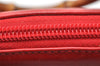 Authentic GUCCI Bamboo 2way Hand Shoulder Bag Purse Leather Red Junk 3264K