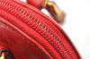 Authentic GUCCI Bamboo 2way Hand Shoulder Bag Purse Leather Red Junk 3264K