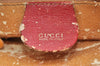 Authentic GUCCI Bamboo 2way Hand Shoulder Bag Purse Leather Red Junk 3264K