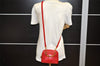 Authentic GUCCI Bamboo 2way Hand Shoulder Bag Purse Leather Red Junk 3264K