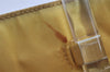 Authentic PRADA Vintage Nylon Tessuto Plastic Hand Bag Purse Yellow 3265I