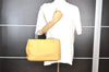 Authentic PRADA Vintage Nylon Tessuto Plastic Hand Bag Purse Yellow 3265I