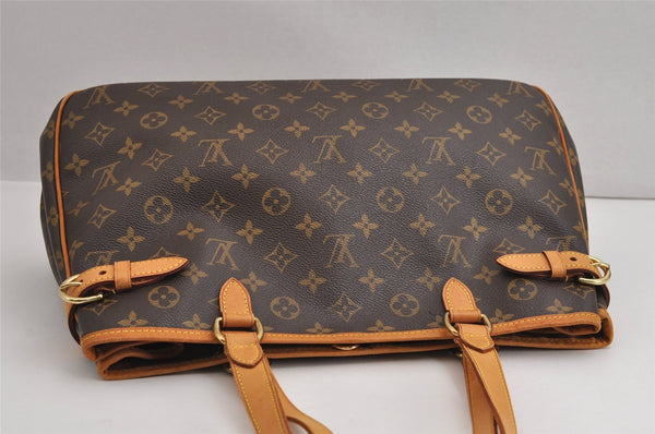 Authentic Louis Vuitton Monogram Batignolles Horizontal Tote Bag M51154 LV 3266J