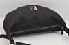 Authentic FENDI Vintage Shoulder Hand Bag Purse Nylon Leather Black 3266K