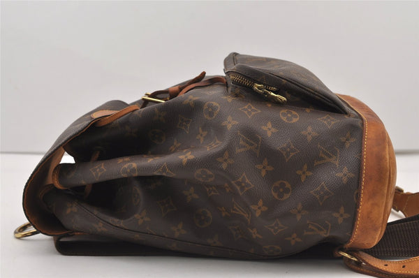 Authentic Louis Vuitton Monogram Montsouris GM Backpack M51135 LV 3267J