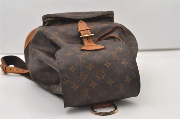 Authentic Louis Vuitton Monogram Montsouris GM Backpack M51135 LV 3267J