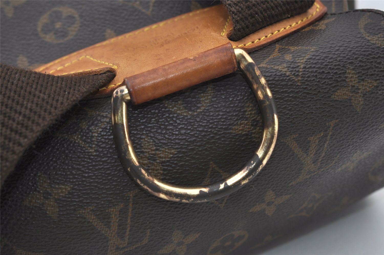 Authentic Louis Vuitton Monogram Montsouris GM Backpack M51135 LV 3267J