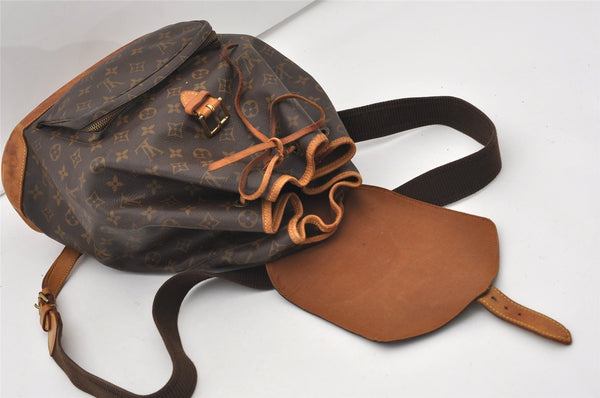 Authentic Louis Vuitton Monogram Montsouris GM Backpack M51135 LV 3267J