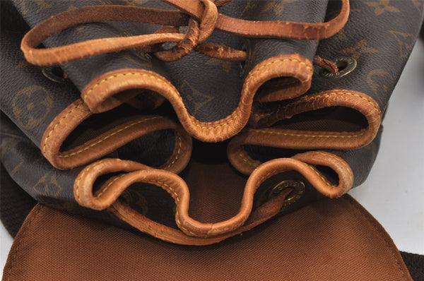 Authentic Louis Vuitton Monogram Montsouris GM Backpack M51135 LV 3267J