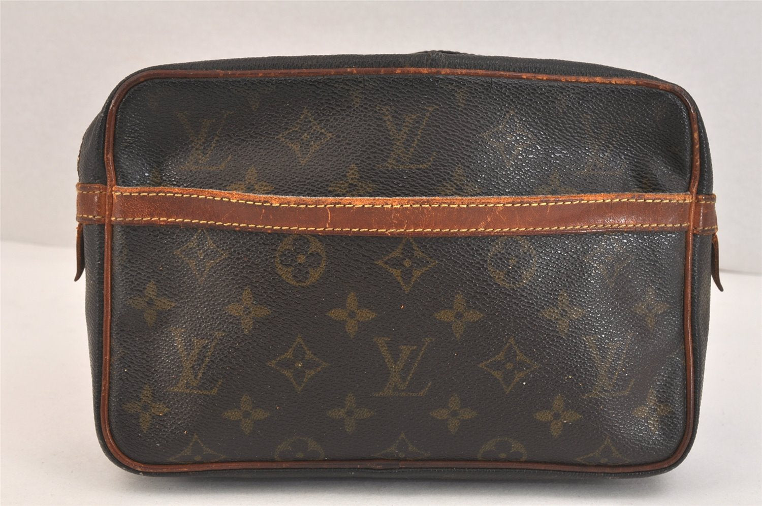 Authentic Louis Vuitton Monogram Compiegne 23 Clutch Hand Bag M51847 Junk 3267K