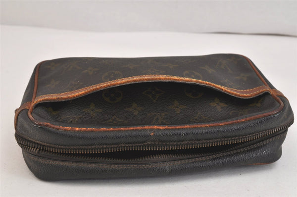 Authentic Louis Vuitton Monogram Compiegne 23 Clutch Hand Bag M51847 Junk 3267K