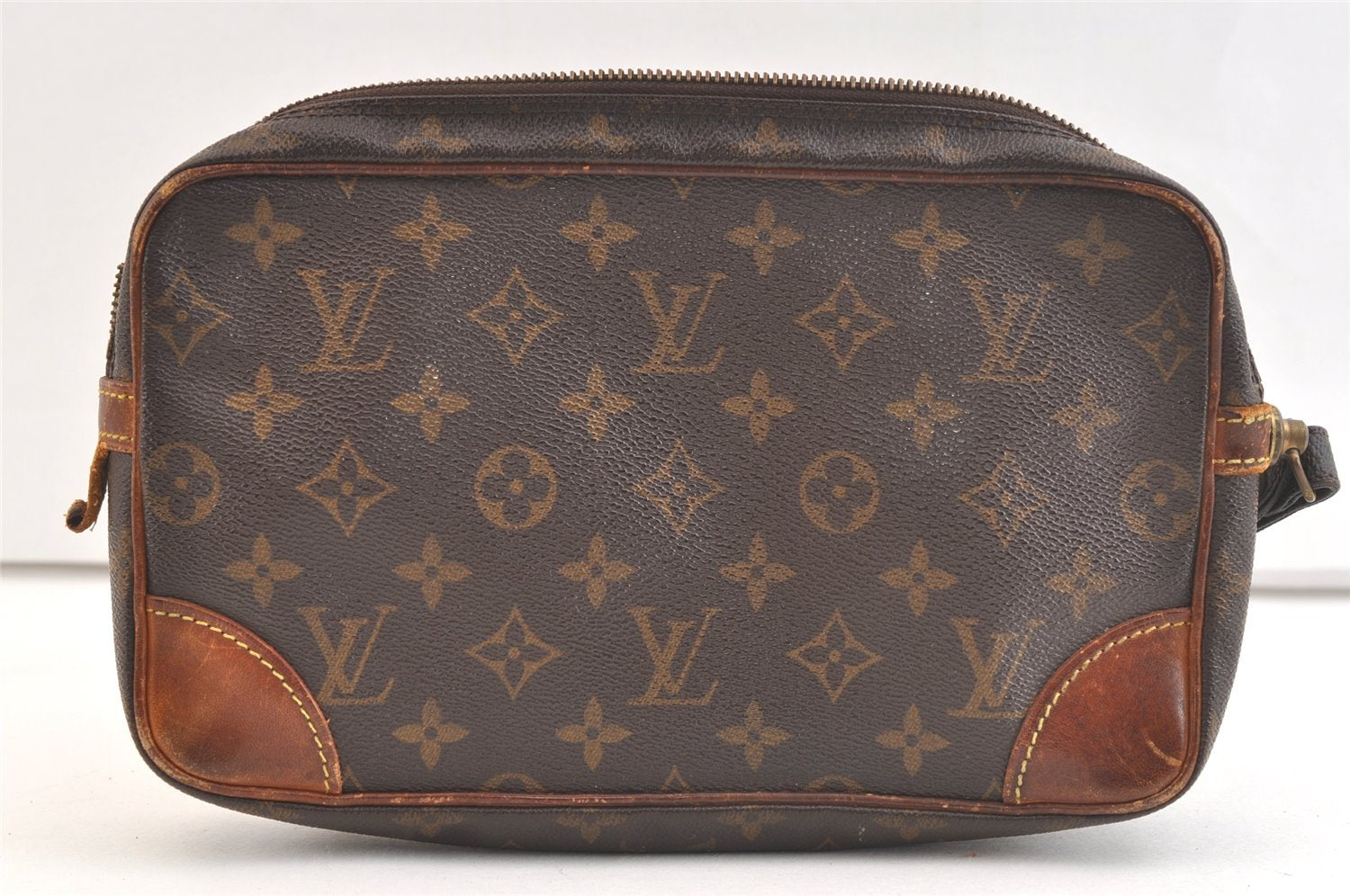 Authentic Louis Vuitton Monogram Marly Dragonne GM M51825 Clutch Bag Junk 3268K