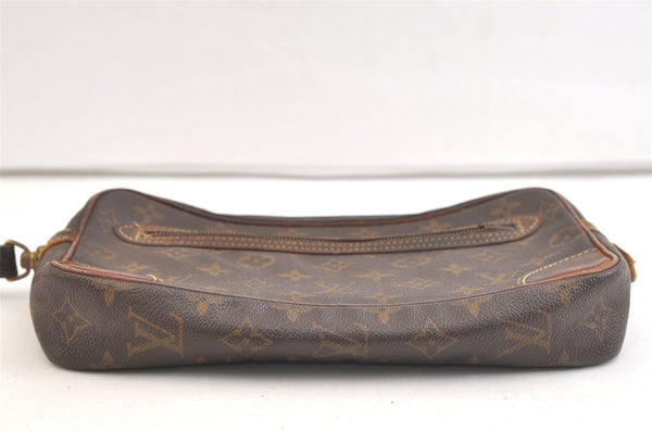 Authentic Louis Vuitton Monogram Marly Dragonne GM M51825 Clutch Bag Junk 3268K