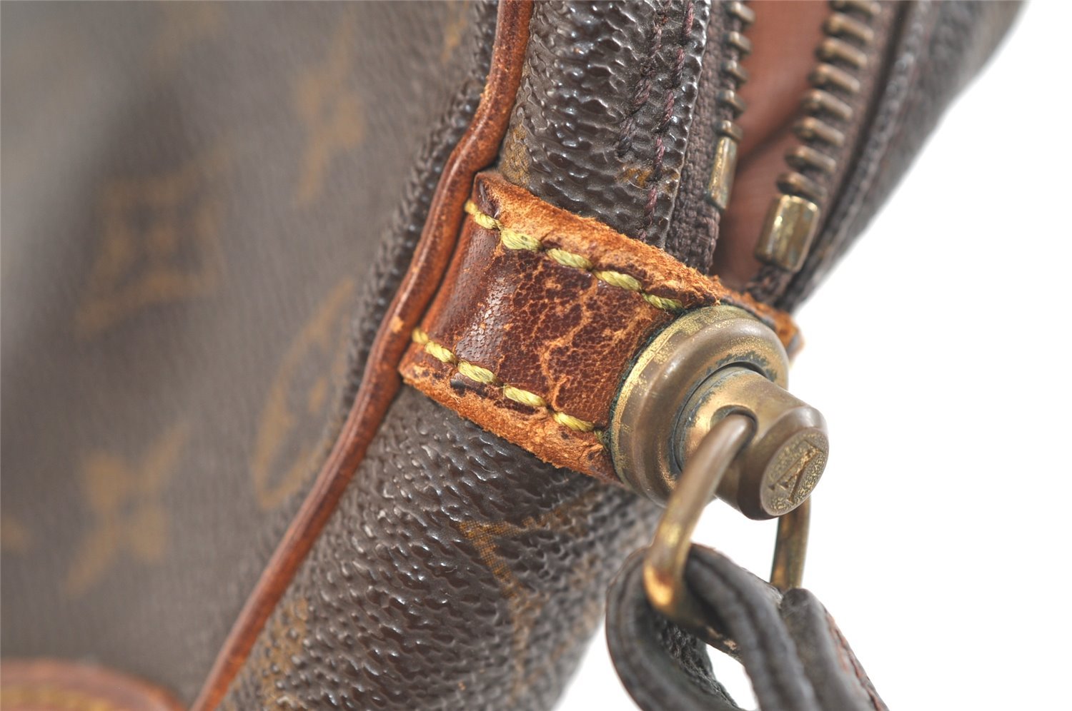 Authentic Louis Vuitton Monogram Marly Dragonne GM M51825 Clutch Bag Junk 3268K