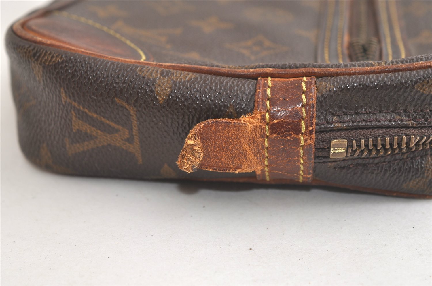 Authentic Louis Vuitton Monogram Marly Dragonne GM M51825 Clutch Bag Junk 3268K