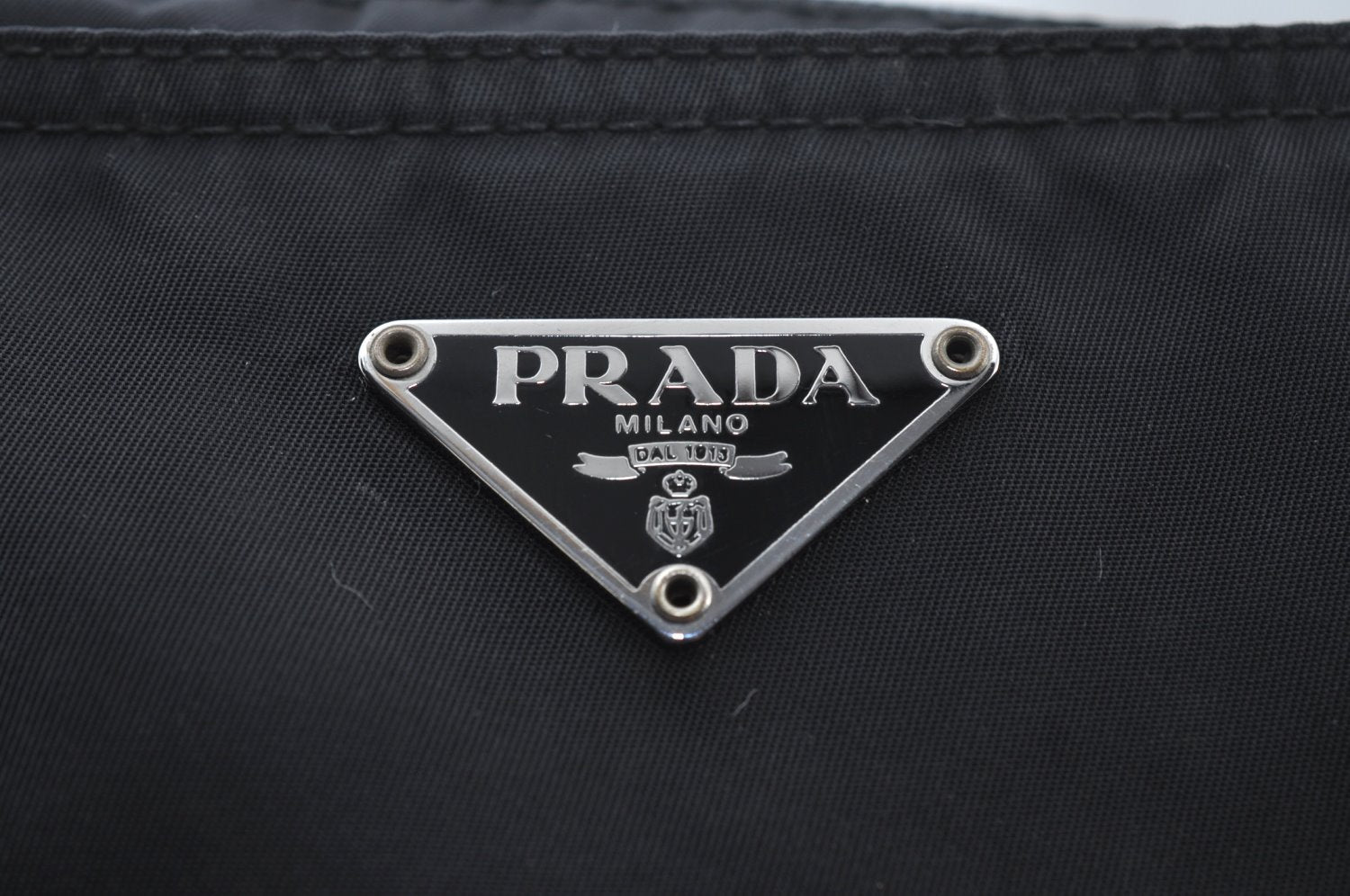 Authentic PRADA Nylon Tessuto Leather Shoulder Cross Body Bag Purse Black 3269I