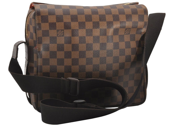 Authentic Louis Vuitton Damier Naviglio Shoulder Cross Body Bag N45255 LV 3269J
