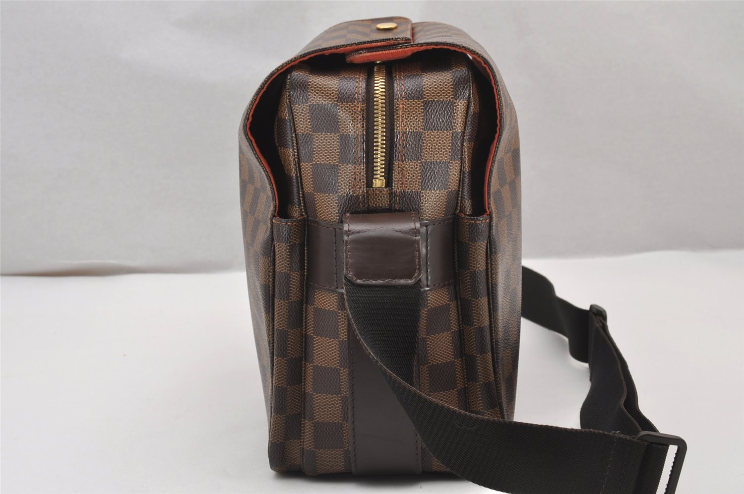 Authentic Louis Vuitton Damier Naviglio Shoulder Cross Body Bag N45255 LV 3269J