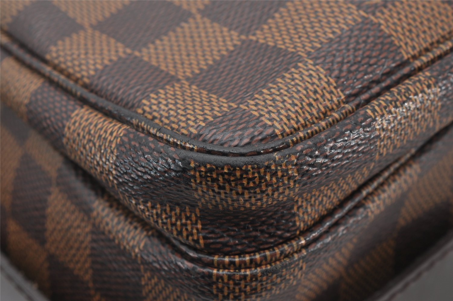 Authentic Louis Vuitton Damier Naviglio Shoulder Cross Body Bag N45255 LV 3269J