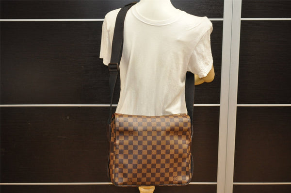 Authentic Louis Vuitton Damier Naviglio Shoulder Cross Body Bag N45255 LV 3269J