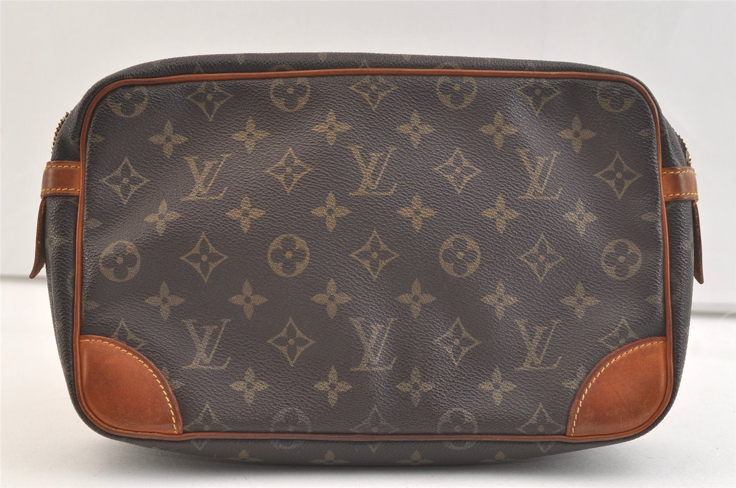 Authentic Louis Vuitton Monogram Compiegne 28 Clutch Hand Bag M51845 Junk 3269K