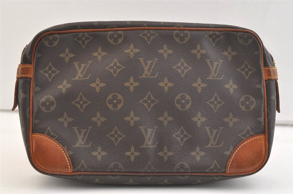 Authentic Louis Vuitton Monogram Compiegne 28 Clutch Hand Bag M51845 Junk 3269K