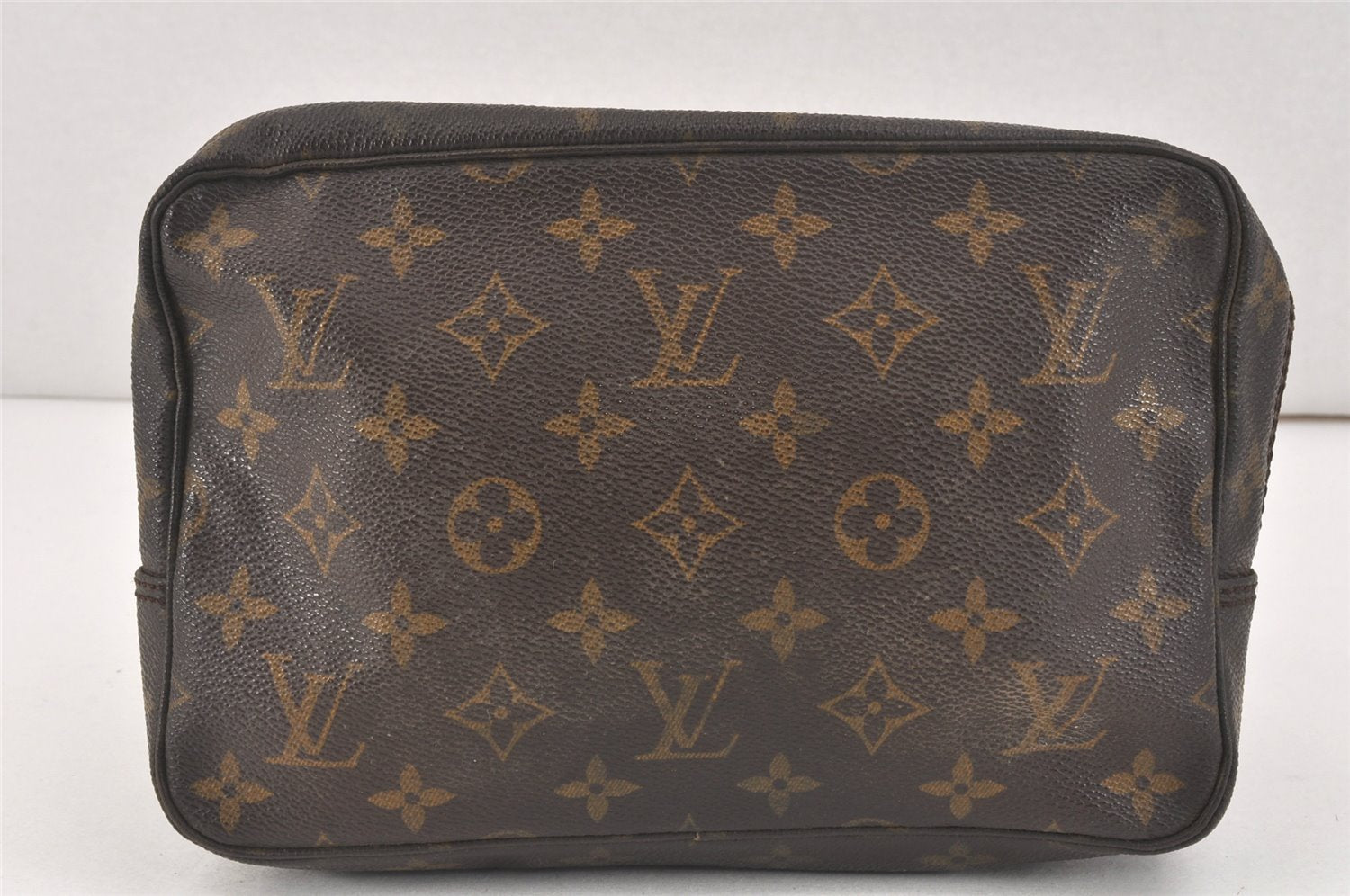 Auth Louis Vuitton Monogram Trousse Toilette 23 Clutch Bag M47524 Junk 3271K