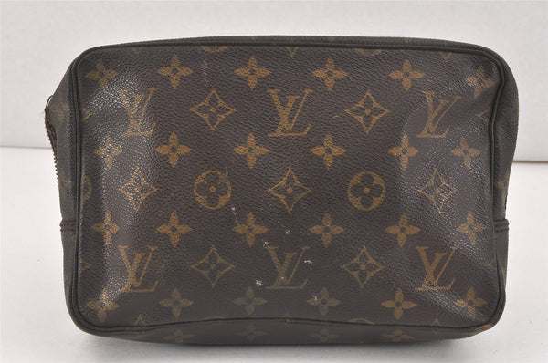 Auth Louis Vuitton Monogram Trousse Toilette 23 Clutch Bag M47524 Junk 3271K