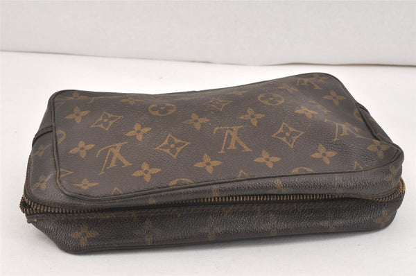Auth Louis Vuitton Monogram Trousse Toilette 23 Clutch Bag M47524 Junk 3271K