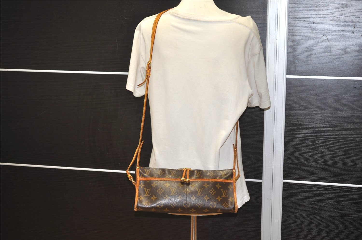 Auth Louis Vuitton Monogram Popincourt Long Shoulder Cross Bag M40008 LV 3272J