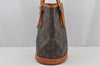 Authentic Louis Vuitton Monogram Bucket PM Shoulder Tote Bag M42238 Junk 3273J