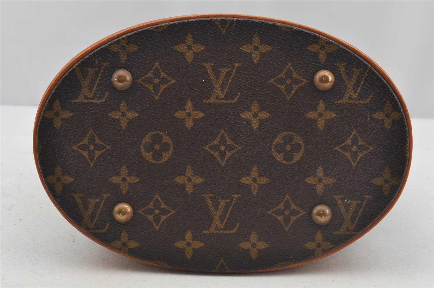Authentic Louis Vuitton Monogram Bucket PM Shoulder Tote Bag M42238 Junk 3273J