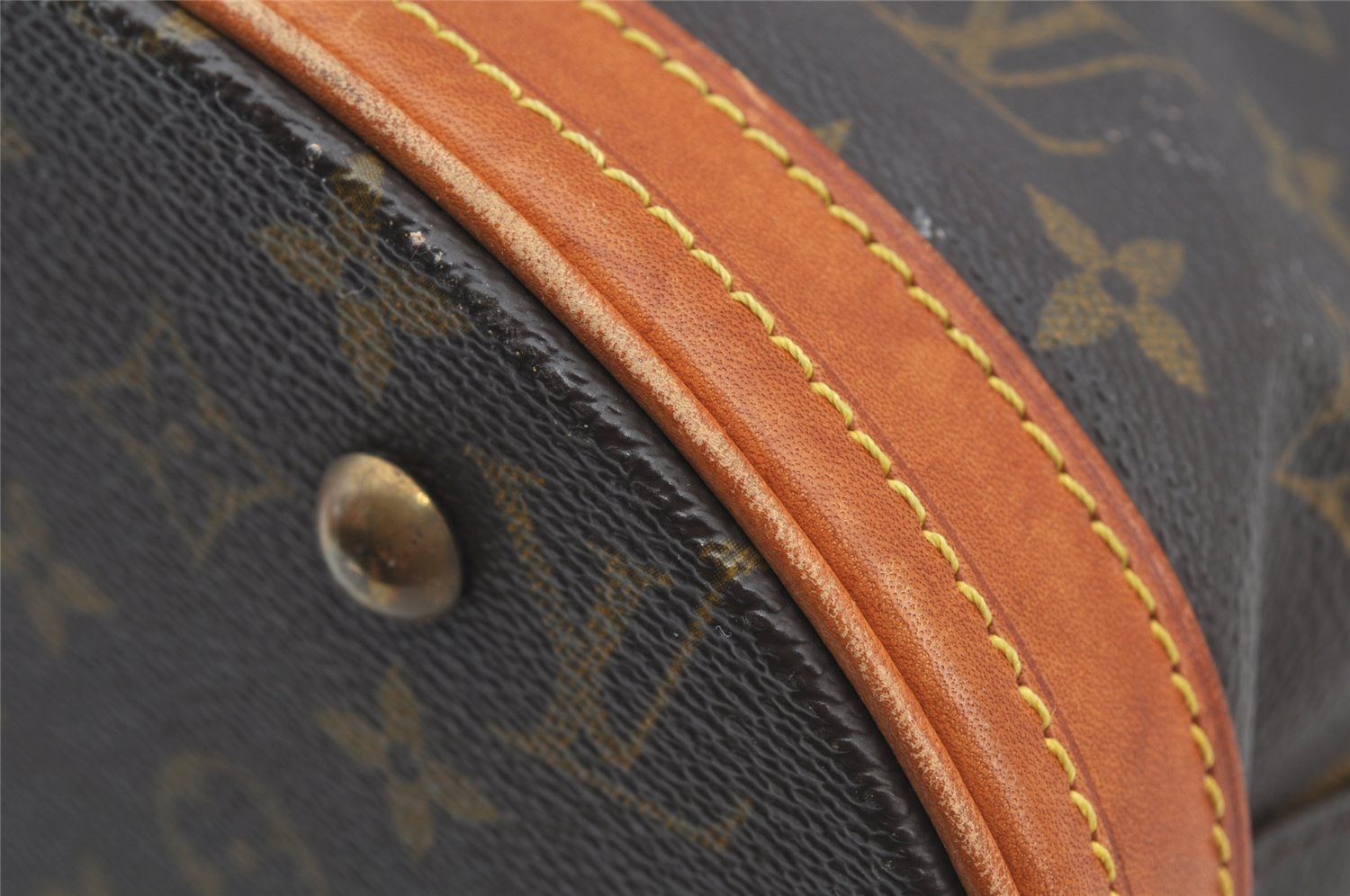 Authentic Louis Vuitton Monogram Bucket PM Shoulder Tote Bag M42238 Junk 3273J