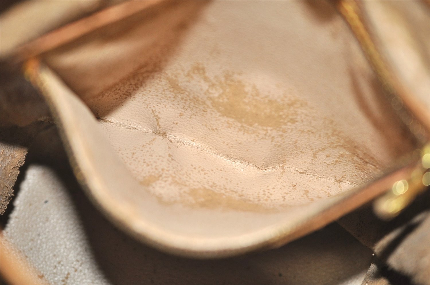 Authentic Louis Vuitton Monogram Bucket PM Shoulder Tote Bag M42238 Junk 3273J