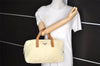 Authentic PRADA Vintage Nylon Tessuto Leather Hand Bag Purse Yellow 3274I