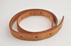 Authentic Louis Vuitton Leather Shoulder Strap For Bucket PM 27.6" Beige 3274K